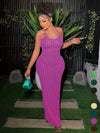 Criss Cross Backless Bodycon Maxi Dress