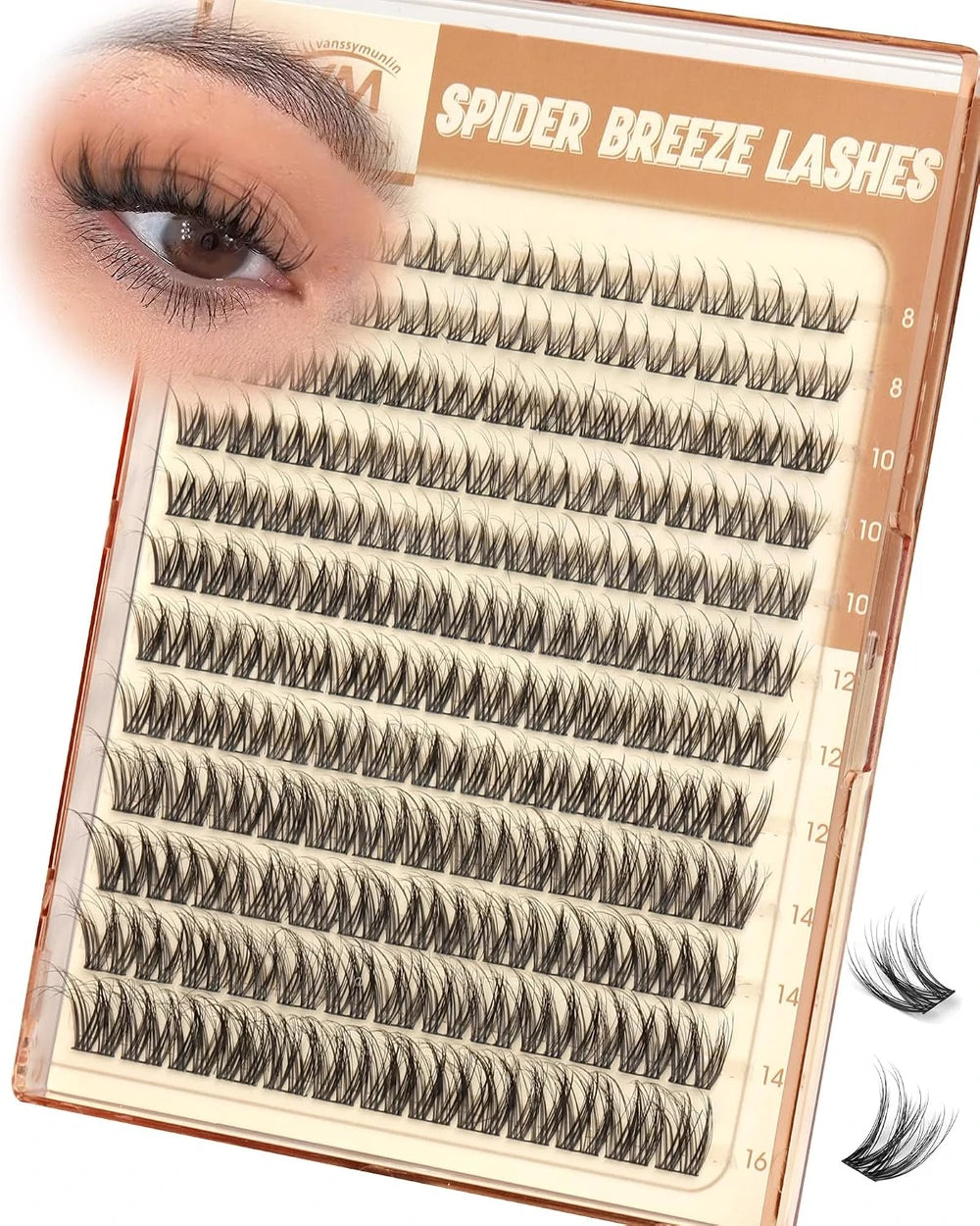 Wispy Spider Lash Clusters