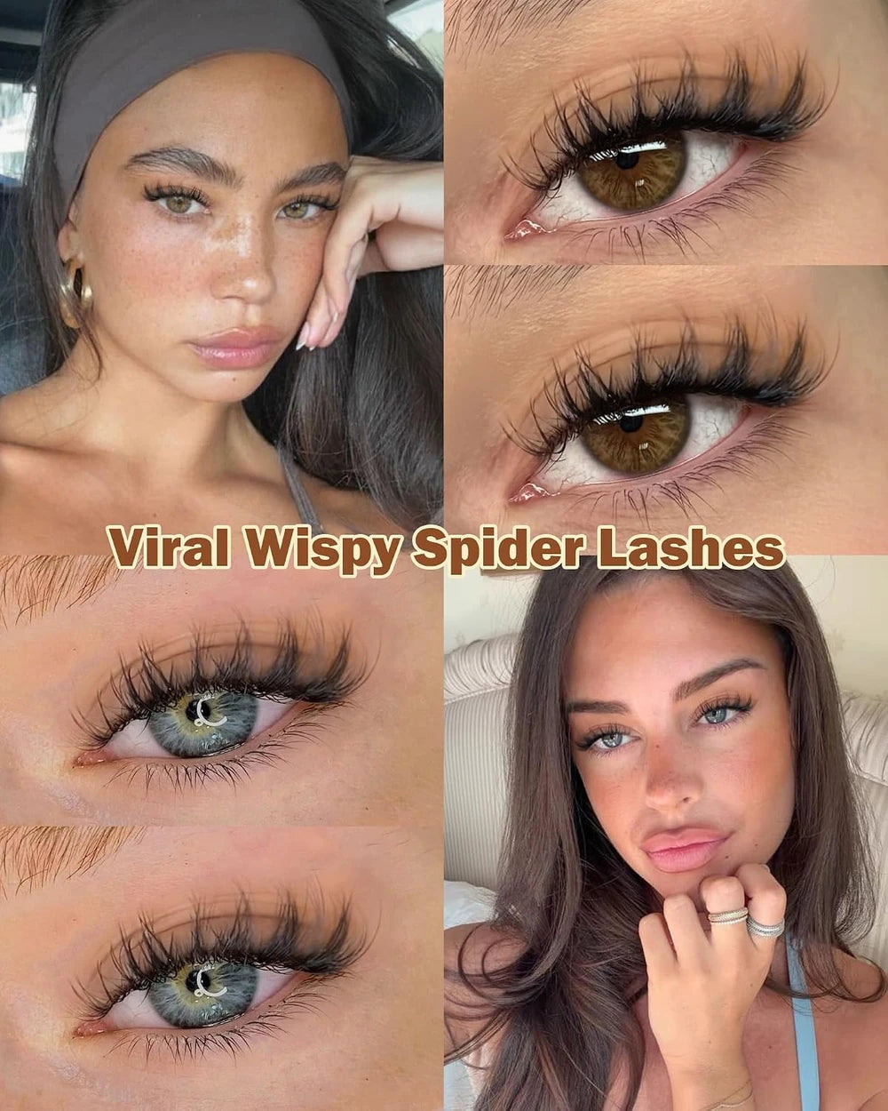 Wispy Spider Lash Clusters