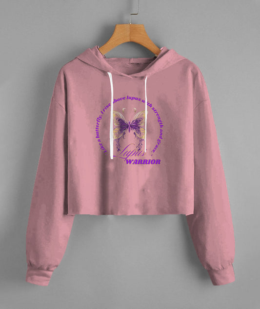 Lupus Warrior Fleece Cropped Hoodie 